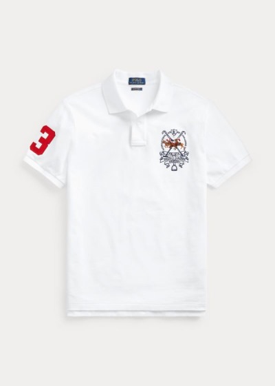 Men's Polo Ralph Lauren Custom Slim Triple-Pony Polos | 285463RGF